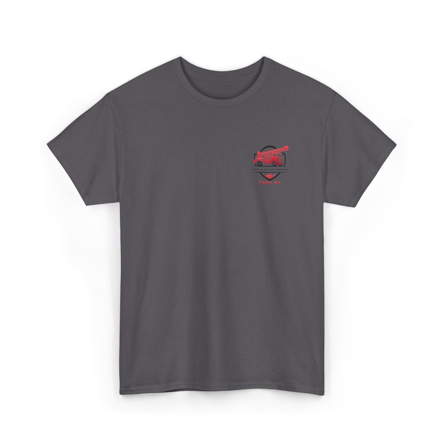 First in Coffee Thin Red Line Tee
