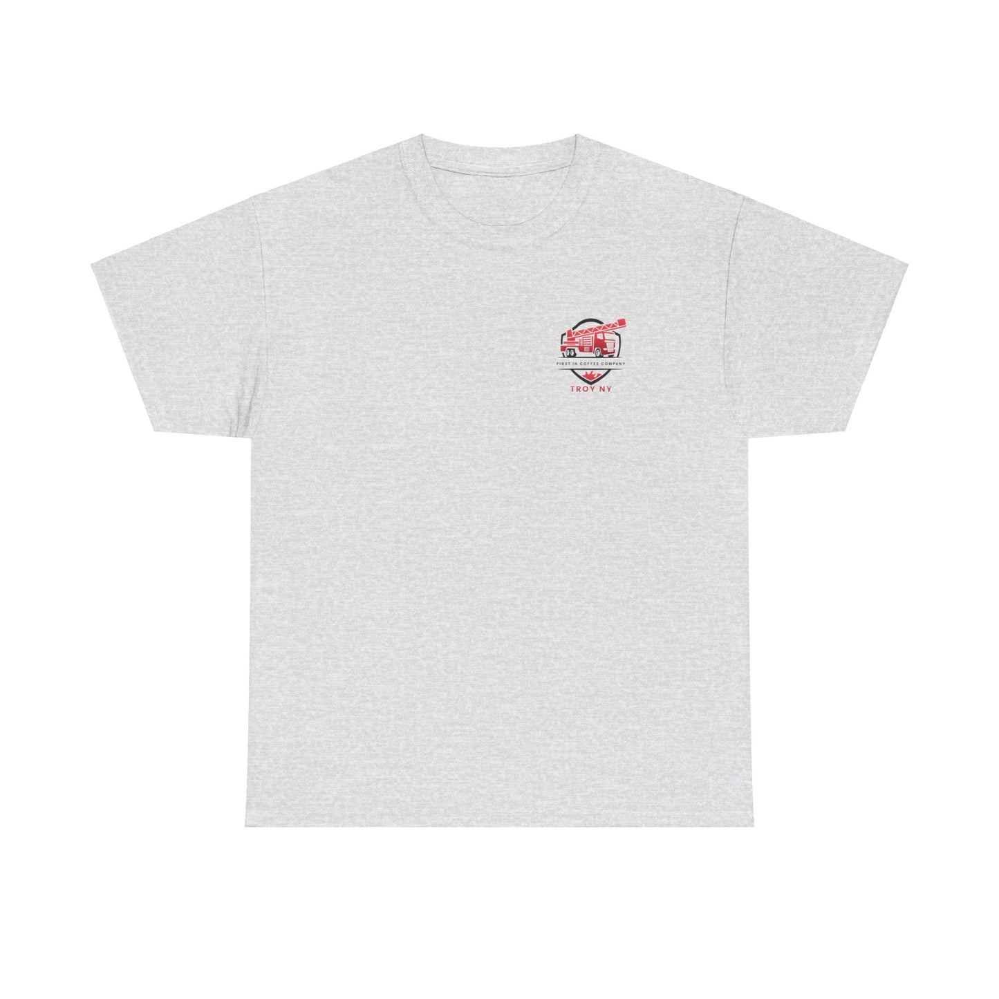 First in Coffee Thin Red Line Tee